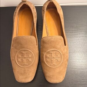 Tory Burch Brown Suede Loafers